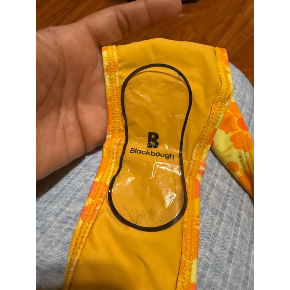 Women's Blackbough Floral Bikini Bottom S Yellow Orange - Picture 3 of 3